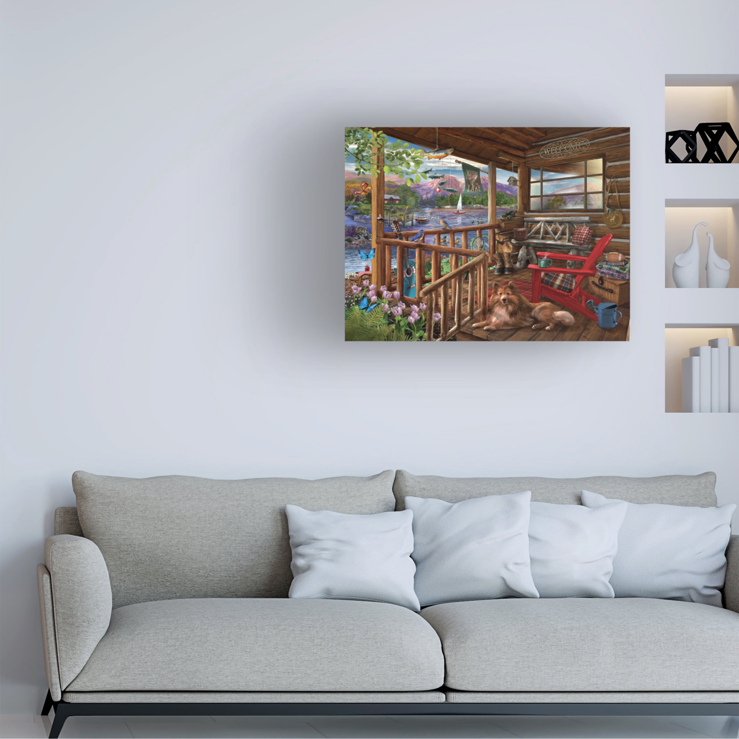 Bigelow Illustrations 'Porch Life' Canvas Art