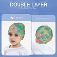 thumbnail image 6 of Xecao Colorful Palm Leaves Print Beanie Hat Toddler Girls Boys, Baby Hats Winter Warm Knitted Thermal, Kids Winter Caps, 6 of 7