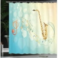 thumbnail image 4 of Ambesonne Colorful Shower Curtain, Musical Notes Vibes, 69"Wx84"L, Multicolor, 4 of 5