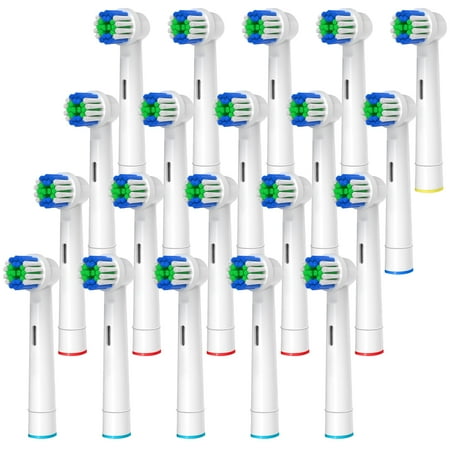 Replacement Toothbrush Heads Compatible with Oral-B Braun, 20 Pcs Precision Clean Electric Toothbrush Heads Refill