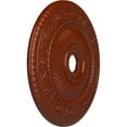 thumbnail image 3 of Ekena Millwork 24 1/4"OD x 3 7/8"ID x 2"P Logan Ceiling Medallion (Fits Canopies up to 6 1/8"), Hand-Painted Firebrick, 3 of 7