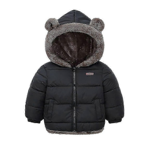 2026 Children's Lambswool Jacket Boys Girls Hooded Cotton Coat