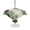 Olive, Beige, Green, variant on Outdoor Tablecloth with Umbrella Hole for Patio/Picnic/Party/Camping, Summer Palm Leaves Waterproof Table Cloth Round Cover Washable, Tropical Botanical Farmhouse Vintage (Dia 60")