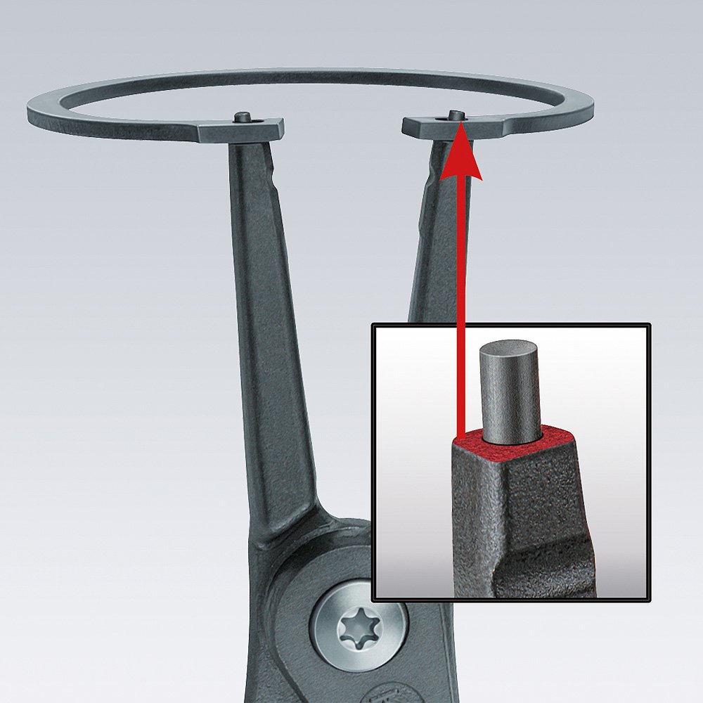 Knipex 49 41 A01 Circlip Pliers for external circlips 3-10mm 90° angled in grey
