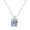 White, variant on Genuine Garnet Gemstone 925 Sterling Silver Pendant Necklace with 18 Inch Cable Chain