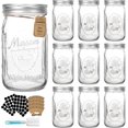 thumbnail image 1 of CycleMore Wide Mouth Mason Jars 32 oz, 12 Pack Large Glass Mason Jar with Metal Airtight Lids and Bands, 1 Quart Canning Jars for Pickling, Fermenting, Food Storage & DIY Projects, 1 of 5