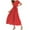 Red, variant on jsaierl Casual Summer Dresses for Women Short Sleeve Print V Neck Dress Flower Plus Size Dresses Cocktail Dresses for Women Wedding Guest