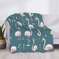thumbnail image 3 of Fotbe Flamingo Manta de Franela con Estampado, Manta Ultrasuave para Cama, Sofá, Auto, Hipoalergénica y Antibolitas-40"x30", 3 of 6