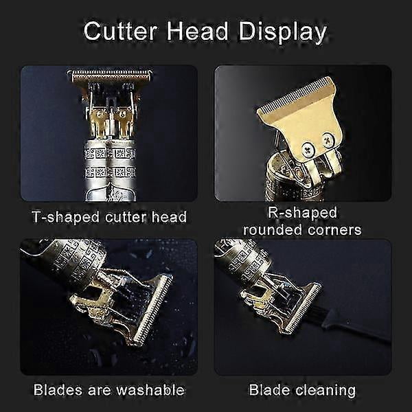 Rasoir Électrique Rechargeable Compatible pour Hommes Tondeuse à Barbe Machine de Coupe de Cheveux_Perfect Gift