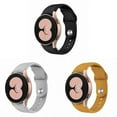 thumbnail image 1 of BRADCET 1/3Pack 20mm No Gaps Silicone Band for Samsung Galaxy Watch 5 40/44mm Watch 5 Pro 45mm Galaxy Watch 4 40/44mm, Elastic Adjustable Sport Bands Strap Galaxy Watch 4 Classic 42/46mm for Women Men, 1 of 12