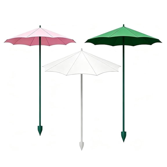 3 Pack Plant Umbrellas for Outdoor Plants, 17.32" Garden Shade Umbrella for Potted Plants & Garden Beds, UV Resistant Sun Protection, Wind Resistant Design