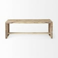 thumbnail image 2 of Mercana Solveig 47.0L X 13.0W X 18.0H Light Brown Wood Rectangular Bench, 2 of 7