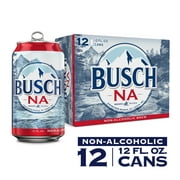 Busch Non Alcoholic Lager Domestic Beer 12 Pack 12 fl oz Aluminum Cans 0.4% ABV