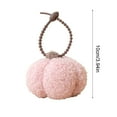 thumbnail image 3 of Loyerfyivos Fall Pumpkin Hanging Ornaments Mini Plush Fluffy Pumpkin Pendant Decorations Fabric Pumpkins Tree Crafts for Thanksgiving Farmhouse Harvest Autumn Home Party Decor (Pink), 3 of 6