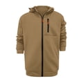 thumbnail image 3 of Fgnfyis Hoodies for Men Zip up Lightweight Hoodie Big and Tall Sweatshirt Casual Fashion Jackets Fall Tops with Zip Pockets Khaki_001 XXXL, 3 of 4
