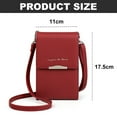 thumbnail image 2 of PU new one-shoulder mobile phone wallet ladies fashion mini bag, 2 of 5