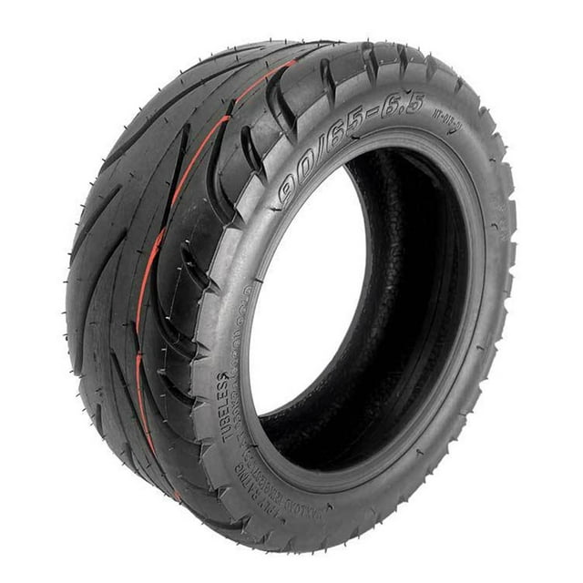 LEFU for 90/65-6.5 Tubeless Tire 11 Inch Road Tire for Electric Scooter Zero 11X Replacement for Durable Rubber Construction High-Performance Scooter Accessory Black