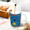 thumbnail image 3 of Yiaed Animals1 Print Ceramics Coffee,Large Handle Design,Extra Large Tea and Coffee Cup for Office and Home Mugs, 3 of 6
