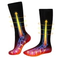 thumbnail image 2 of Electric Heated Socks Battery Powered Cold Weather Heat Socks for Men and Women Riding Camping Hiking Riding Winter Warm Socks, 2 of 6