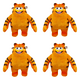 thumbnail image 1 of Lindo Gato Peluche Juguete Coleccionable Regalo para Fanáticos Y (papá Gato), 1 of 6