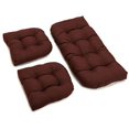 thumbnail image 2 of U-Shaped Spun Polyester Tufted Settee Cushion Set (Set of 3), 2 of 3