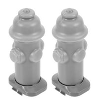 OUNONA 2Pcs Plastic Puppy Training Toilet Post Light Grey Easy Install