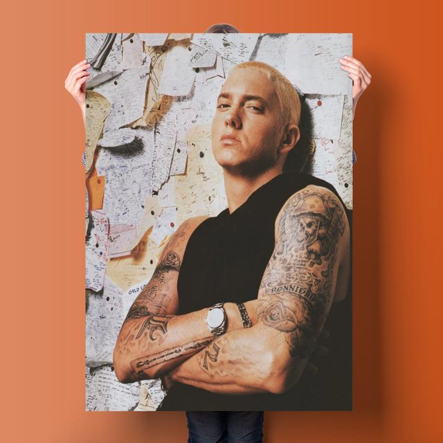 Póster de Eminem (foto policial), pintura decorativa, póster de regalo, arte de pared, pósteres para sala de estar, pintura para dormitorio