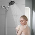 thumbnail image 6 of KINGTACK Shower Head with Handheld, 10 Spray Mode Shower Head with Filters, Remove Chlorine & Hard Water - Reduces Dry Itchy Skin, Chrome, 6 of 9