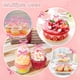 thumbnail image 5 of Uxcell 30-Pack Adornos de Cupcake en Forma de Lazo, Decoración de Pastel de Lazo de Cinta [Rojo Rosa], 5 of 7
