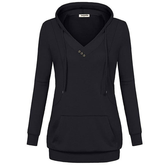 Celivon Womens Maternity Nursing Tops Long Sleeve Breastfeeding Shirt Hoodie With Pocket Flattering Comfy Pregnancy Clothes