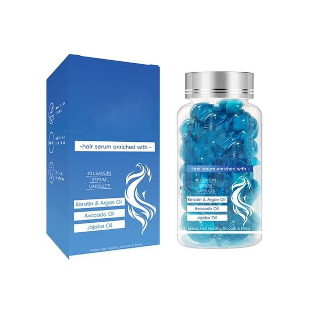 Clearance Aceites esenciales Elementos esenciales para el hogar Aceite de cápsulas para el cuidado del cabello de queratina de 30 ml(Buy 2 Save 10%)