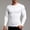 White, variant on VgaVtl Long Sleeve Men Shirts Black Fleece Clothes for Men Leisure Stretch Solid Slim Fitness Shirts,M