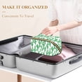 thumbnail image 3 of FORMRS Makeup Bag Travel Cosmetic Organizer for Women Fold Flat Zipper Pouch with Handle, Cactus Pattern, 3 of 8