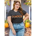 thumbnail image 3 of XCHQRTI Pumpkin Plus Size Women Tshirt Its Fall Yall Thanksgiving Short Sleeve Graphic Tees, 3 of 8