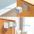 thumbnail image 5 of BESTEK Power Strip with 3 USB & 1 USB-C PD20W Ports, Vertical Cube Mountable Power Outlet Extender with 3 Outlets, 5 Ft Extension Cord Flat Plug and Detachable Base for Easy Mounting, 5 of 7