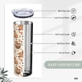 thumbnail image 6 of Capybaras 20oz Stainless Steel Tumbler with Lid & Straw - Double-Walled Insulated Travel Mug for Coffee, Tea, Water, Wine - Perfect Gift for Women, 6 of 6