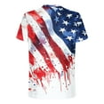 thumbnail image 4 of qucoqpe Patriotic Shirts for Men 4th of July Sports T-Shirts Summer Crew Neck Short Sleeve America Flag Tops Graphic Tees, 4 of 5