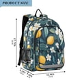 thumbnail image 2 of FORMRS Unisex School Backpack 17" Student Travel Bag with Laptop Compartment, Floral Lemon, 2 of 7