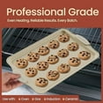 thumbnail image 3 of Bakken- Swiss 18-Piece Deluxe Nonstick Carbon Steel Bakeware Set - Professional Kitchen Oven Baking Pans with White Silicone Handles and Accessories, 3 of 9