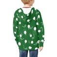 thumbnail image 3 of chaqlin Boys Golf Ball Hoodies Size 6-7 Kids Zip Up Hooded Jacket Casual Long Sleeve Hooded Sweatshirt Lightweight Loose Sport Coat with Pocket Fall Winter Clothes, 3 of 6