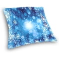 thumbnail image 3 of GZHJMY Christmas Snowflakes Throw Pillow Cover 18 x 18 Inch, Soft Square Cushion Case for Home Couch Sofa Bedroom Car Farmhouse Decor Home Decor, 3 of 7