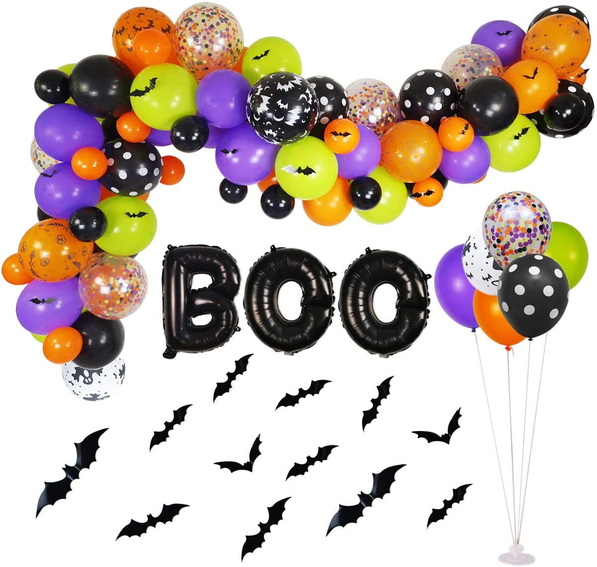 100 Pcs Halloween Balloons 5 Inch Mini Black/Orange Balloons Halloween Decorative Latex Party Balloons Small Balloons Helium Balloons for Birthday Party Anniversary Festival Halloween Decorations