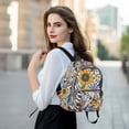 thumbnail image 6 of FORMRS Mini Backpack Purse for Women Travel Daypack Casual Shoulder Bag, Purple Flowers, 6 of 7