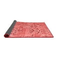 thumbnail image 2 of Ahgly Company Indoor Round Abstract Red Modern Area Rugs, 3' Round, 2 of 4