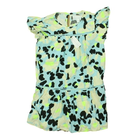 

Pre-owned Rockets Of Awesome Girls Blue | Ivory | Black Dress size: 5T