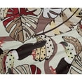 thumbnail image 5 of oneOone Polyester Lycra Beige Fabric Leaves Craft Projects Decor Fabric Printed By The Yard 56 Inch Wide, 5 of 5