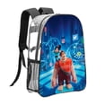 thumbnail image 1 of ¡Rompe Ralph!Mochila transparente temática, resistente y duradera, bolsa see-through para trabajo, deporte, universidad y viaje, 31 × 43 cm, 1 of 6