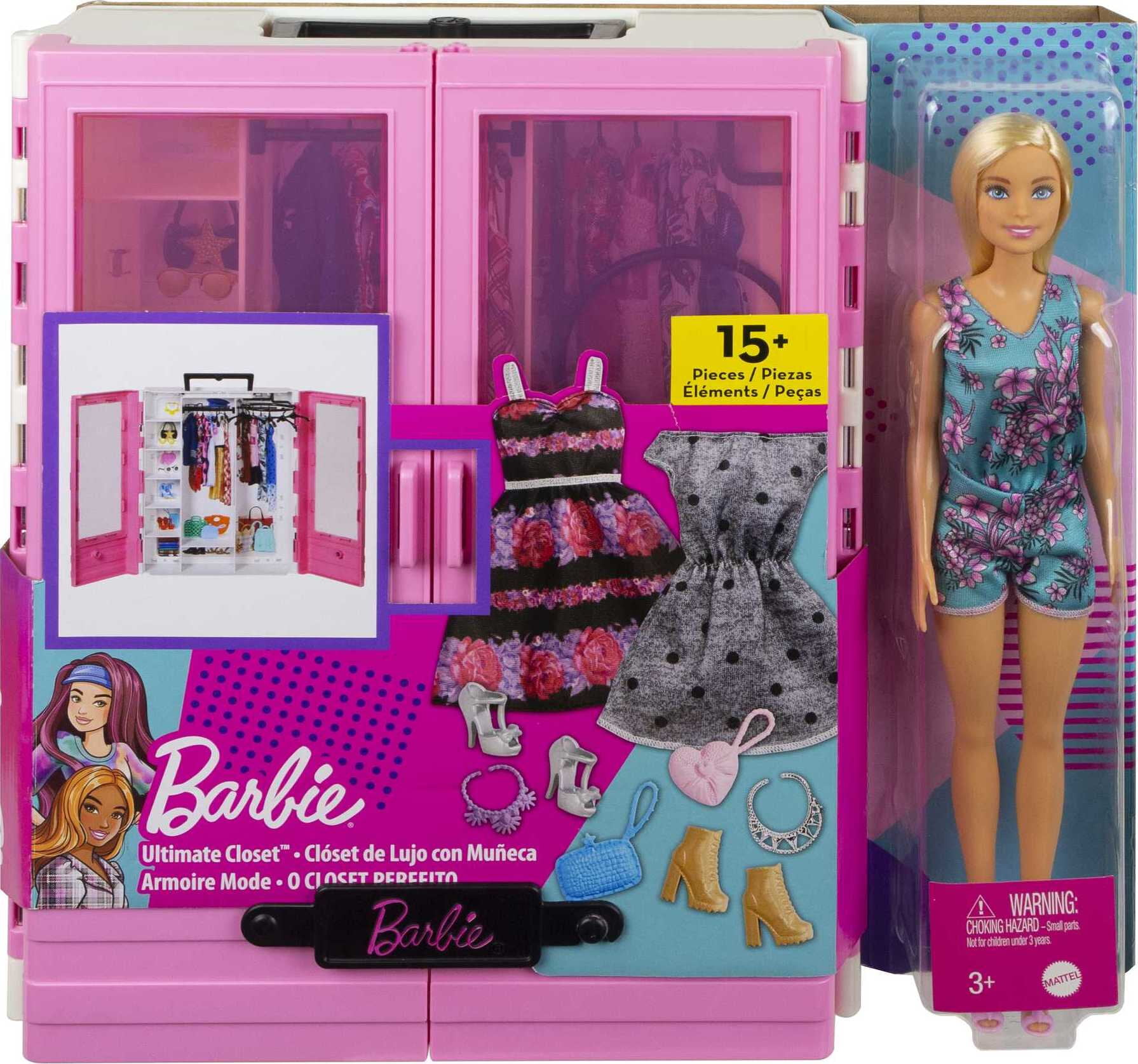Squeak frimærke temperament Barbie Fashionistas Ultimate Closet And Accessory Dolls - Walmart.com