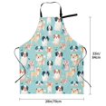 thumbnail image 3 of Zufioo Colorful Dog Print Adult Waterproof Apron, Cooking Apron, Flower Arranging and Painting Apron-Adjustable Straps, with Pockets, Kitchen Supplies-One Size, 3 of 9