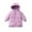 Purple, variant on Busydd Boys Winter Coat 3-11 Years Solid Color Long Sleeve Unisex Toddler Teen Puffer Jacket Warm Zipper Hooded Girls Winter Coat with Pockets 4 Years
